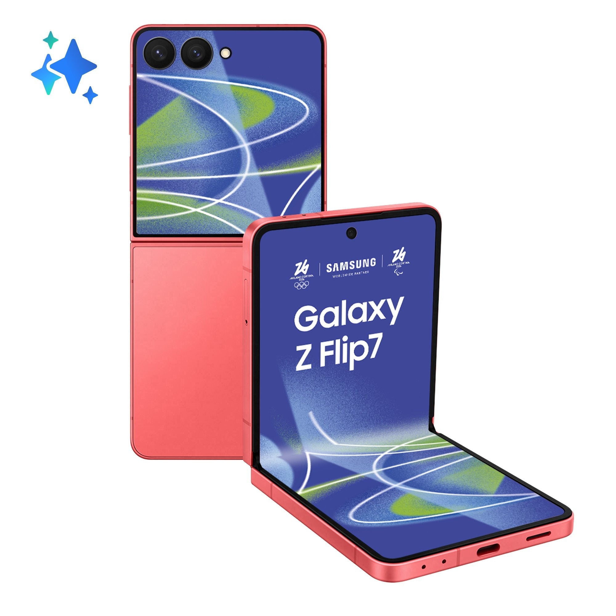 Smartphone Samsung Z Flip 7 Sm-F766b 12+512gb Ds 5g Coral Red Oem