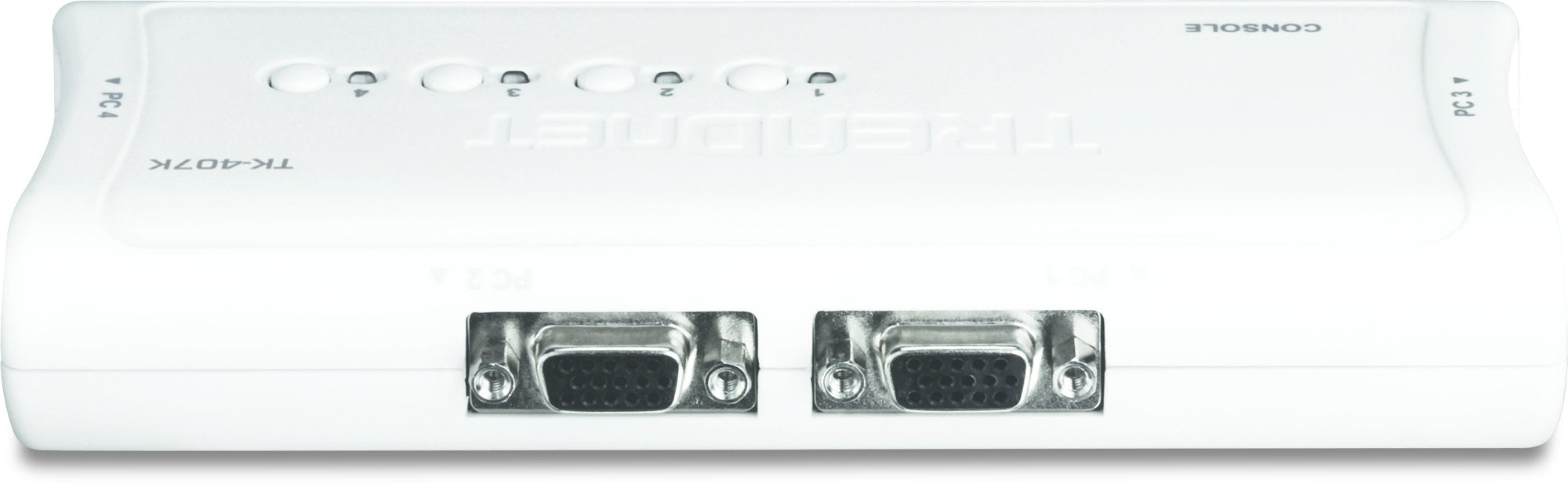Conmutador Kvm Trendnet Tk-407k 4pc Con 1 Sólo Teclado Y Ratón