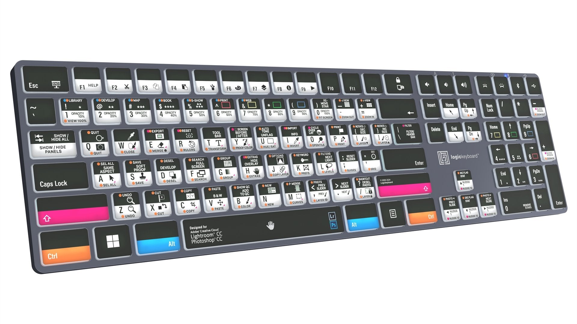 EAN 5707795023287 - Logickeyboard LKB-PSLR-TPC teclado Hogar / Oficina USB + Bluetooth QWERTY Francés Negro imagen 3