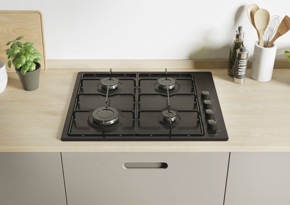 EAN 8016361966932 - Candy Idea CHW6LBB Negro Integrado 60 cm Encimera de gas 4 zona(s) imagen 2