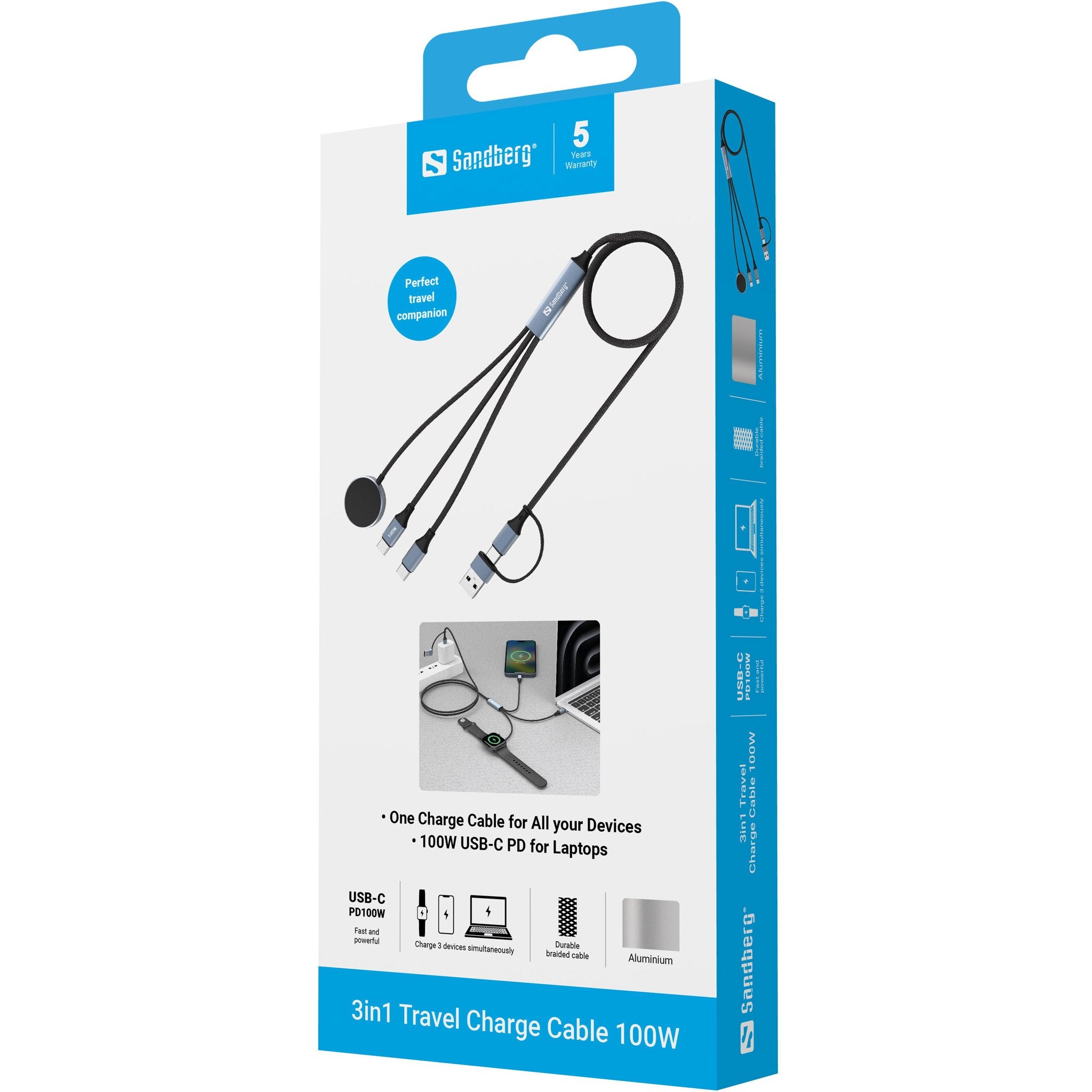 EAN 5705730441691 - Sandberg 441-69 cable USB 1,2 m USB A/USB C Negro imagen 4