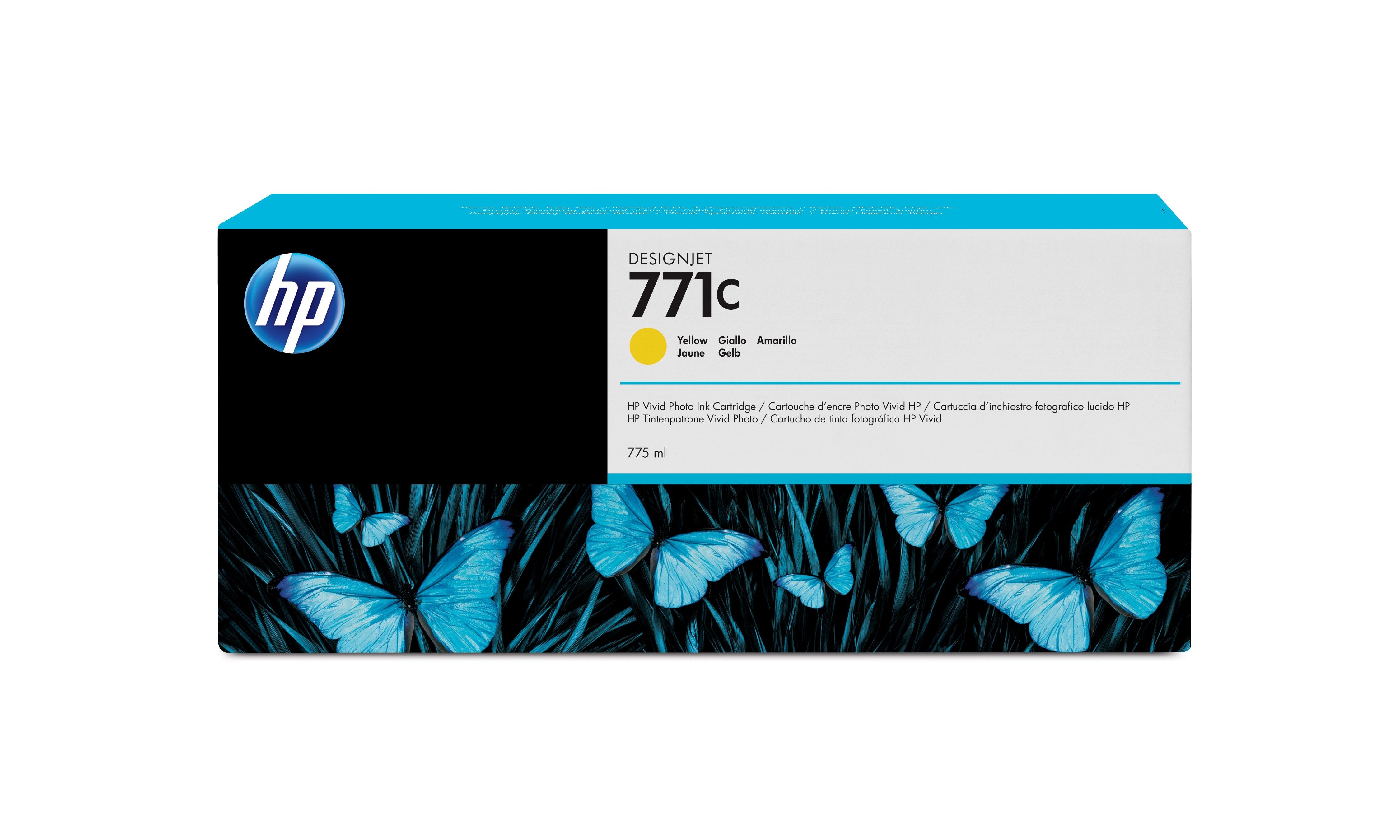 Tinta Original Hp Designjet 771c Amarillo De 775 Ml