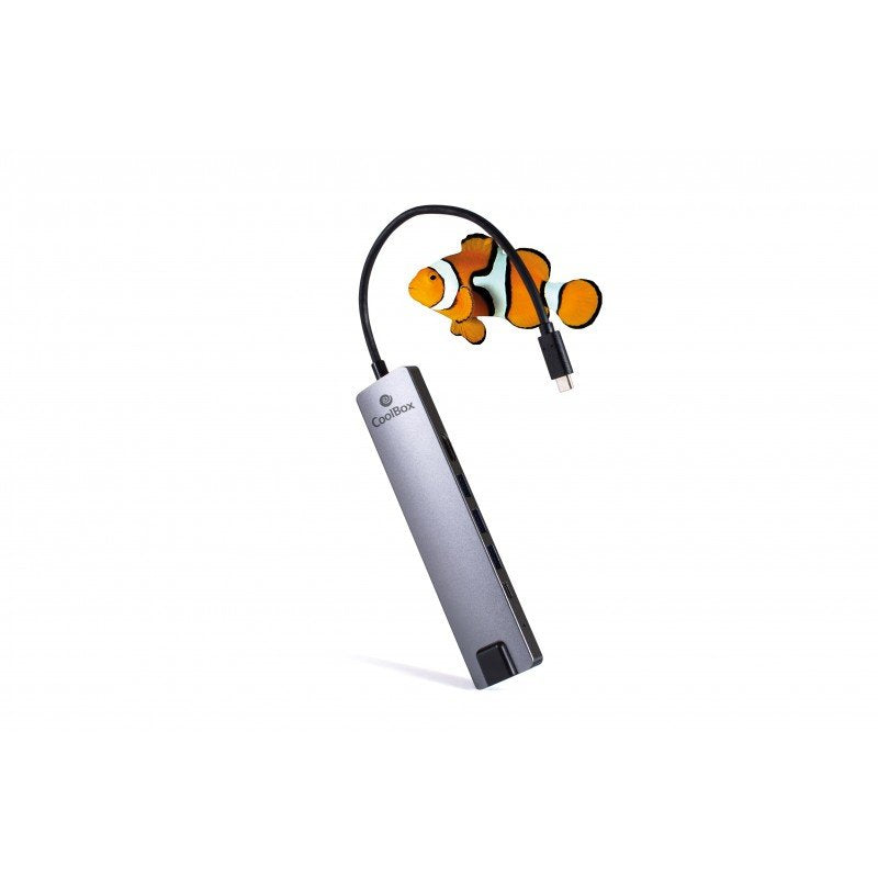 Coolbox Docking Usb-C Hdmi Rj45 Usb,Rj45, Hdmi, 3xusb3.0 (Usb-A), Microsd, Sd, Usb-C Datos Y Usb-C Pd