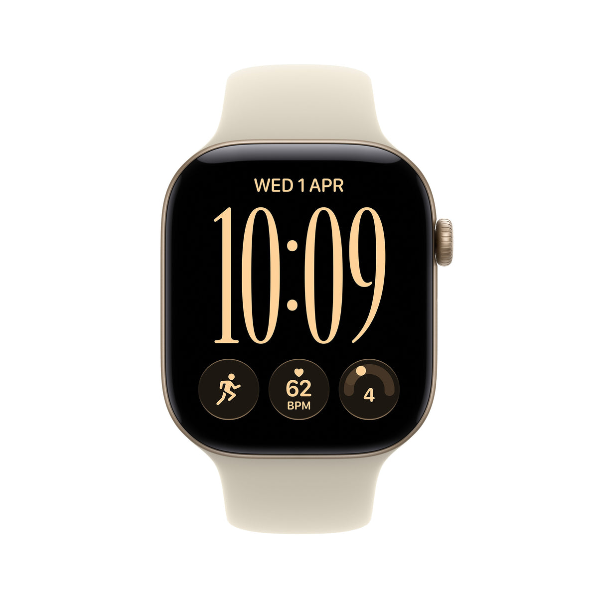 Apple Watch Series 12 (Dorado, Aluminium, 42 Mm, Correa Deportiva Arena S/M, Cellular) Mjg24zr/A