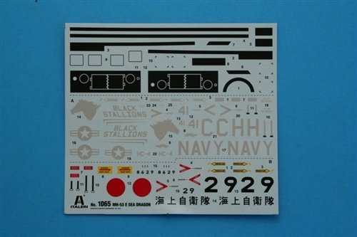 EAN 8001283010658 - Italeri MH-53 E Sea Dragon Maqueta de helicóptero de combate Kit de montaje 1:72 imagen 6