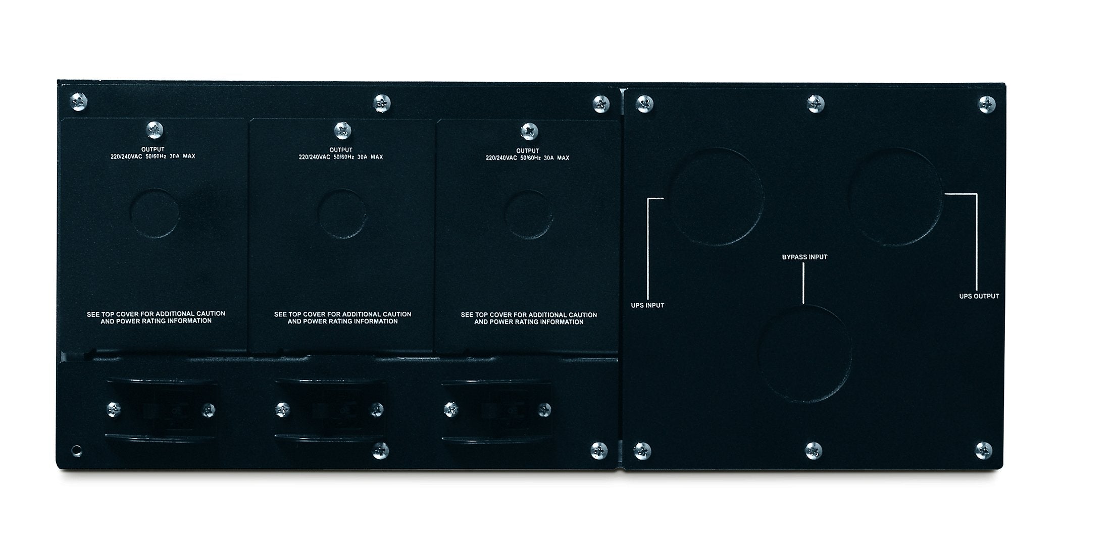 Apc Service Bypass Panel Bypass Switch Rack-Mountable Ac 230v Output Connectors 3 4u 19 Black