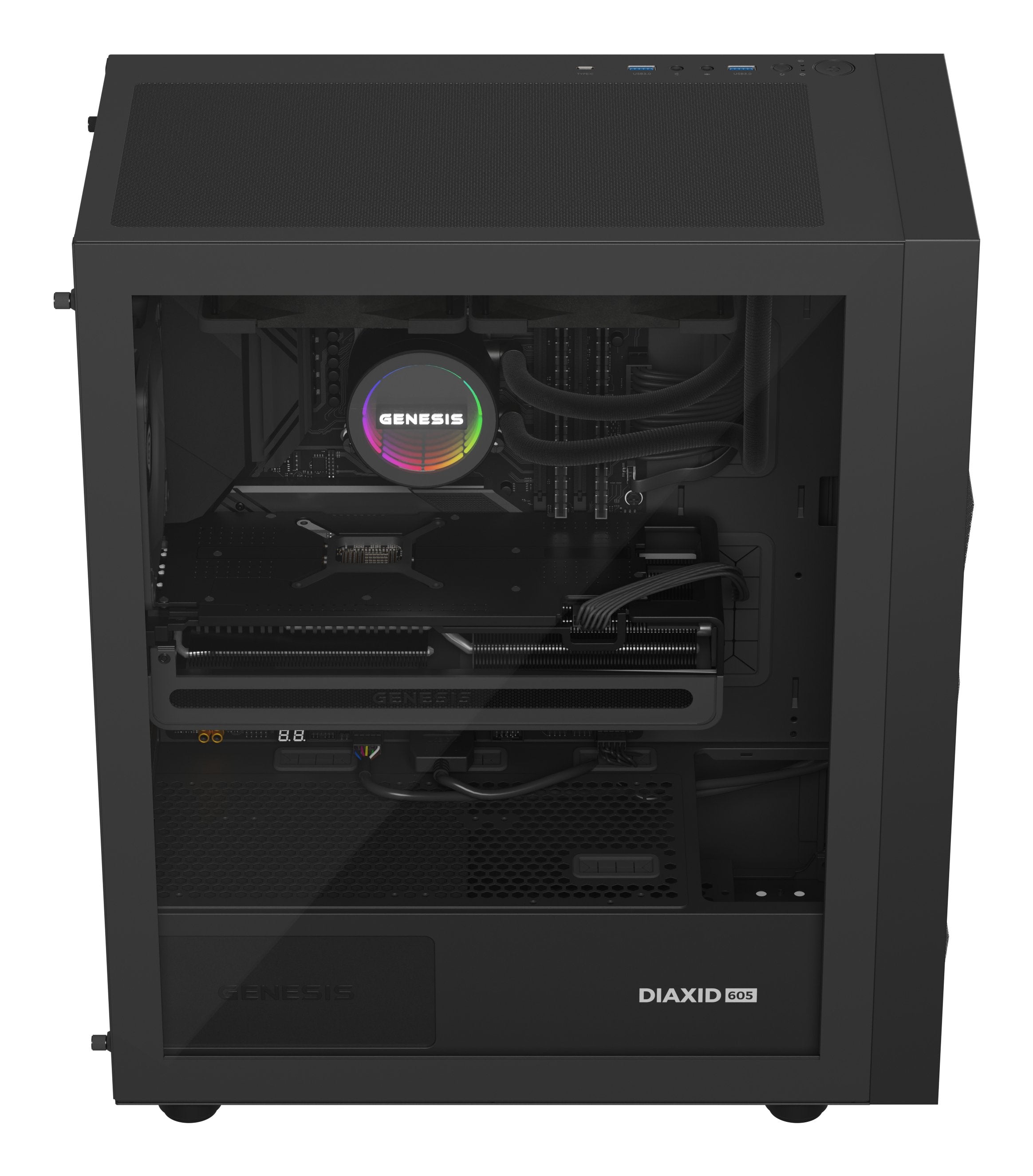 Refrigerador Liquido Cpu Genesis Refrigeracion Liquida Hydria 240 120mm + Pasta Termica  Nlg-2321