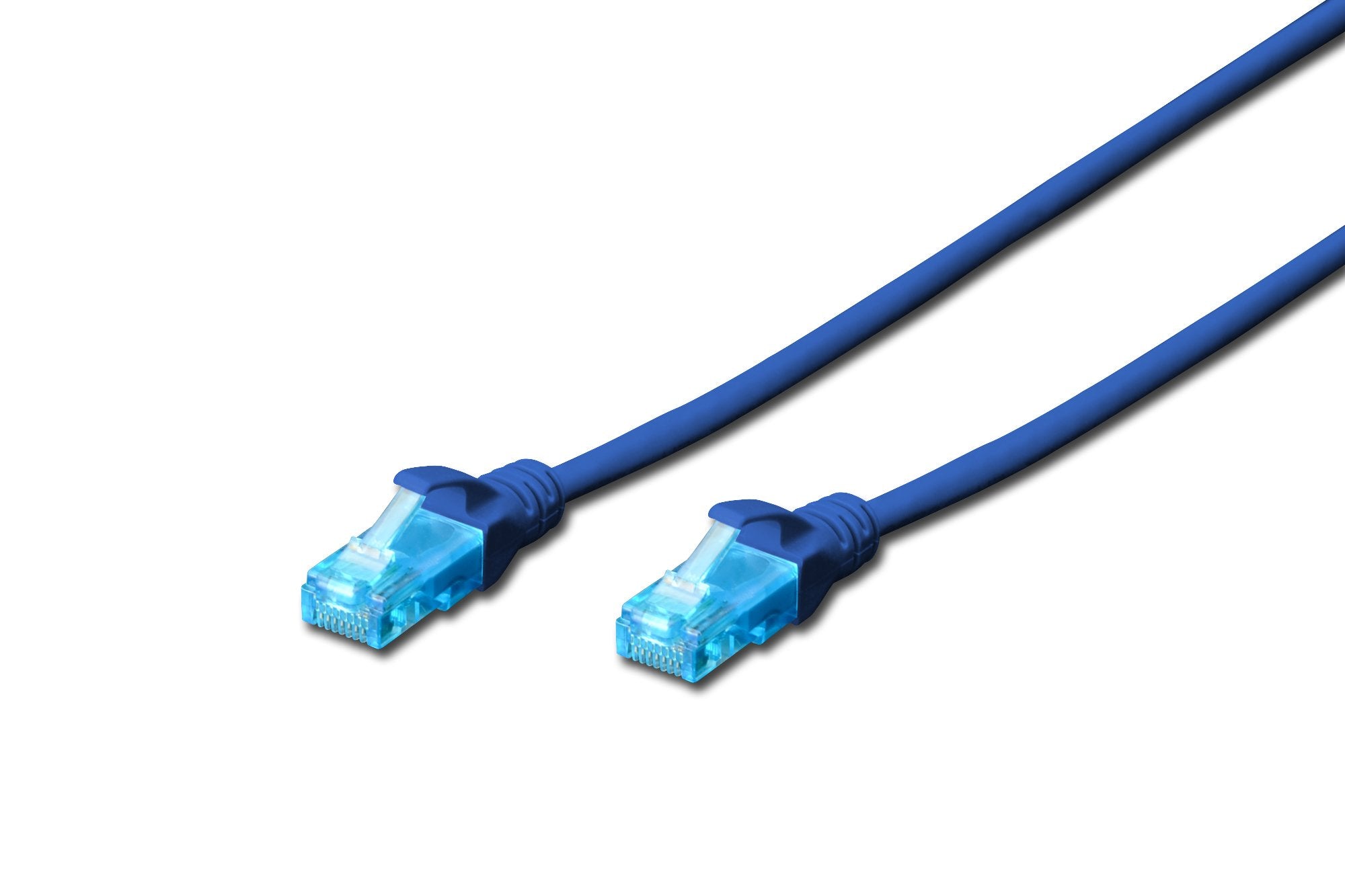 Cable De Red Cat5e 0,5m U / Utp Azul Pvc Awg 26/7 Azul