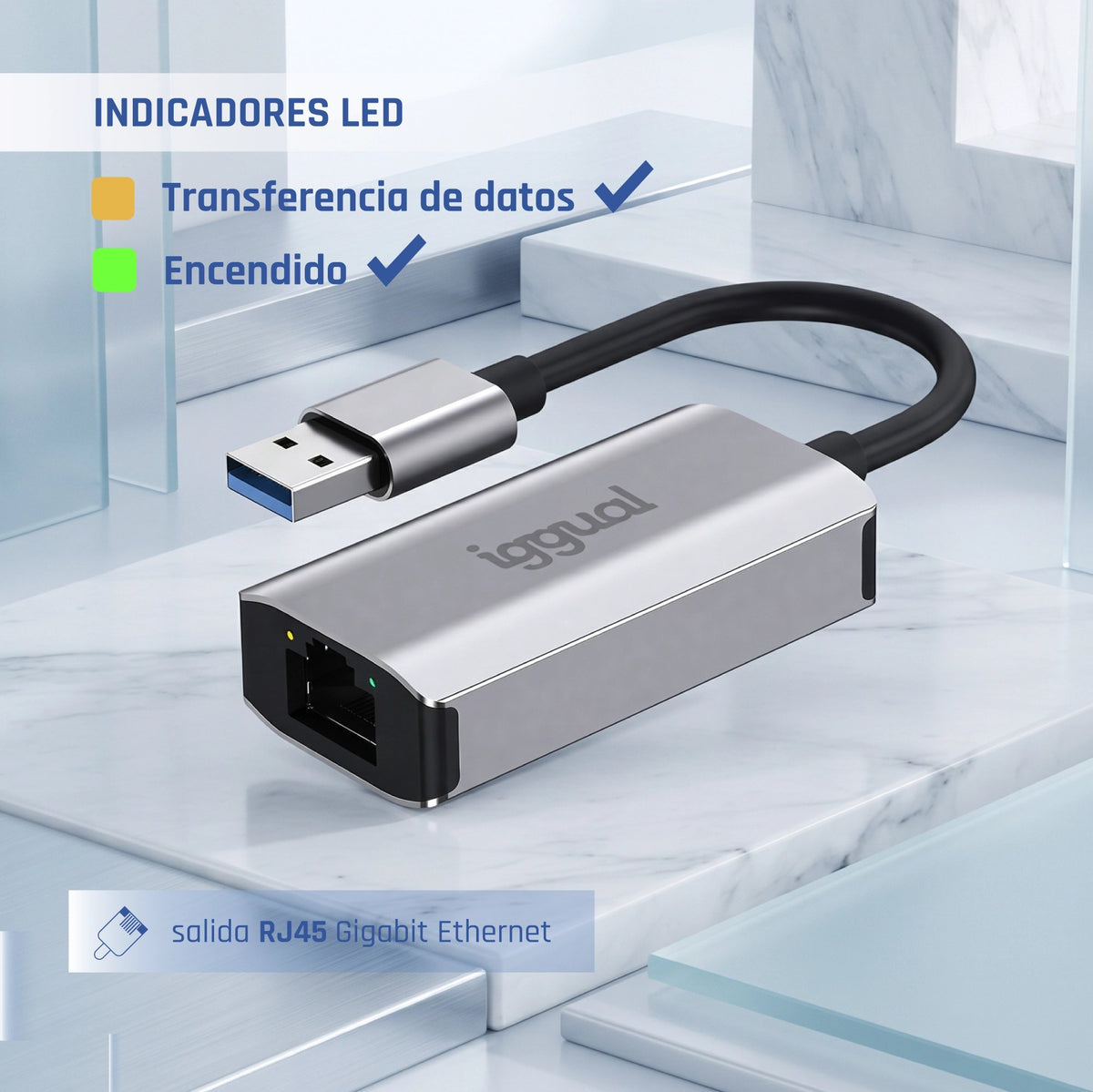EAN 8435364318447 - iggual IGG318447 adaptador y tarjeta de red Ethernet 1000 Mbit/s imagen 7