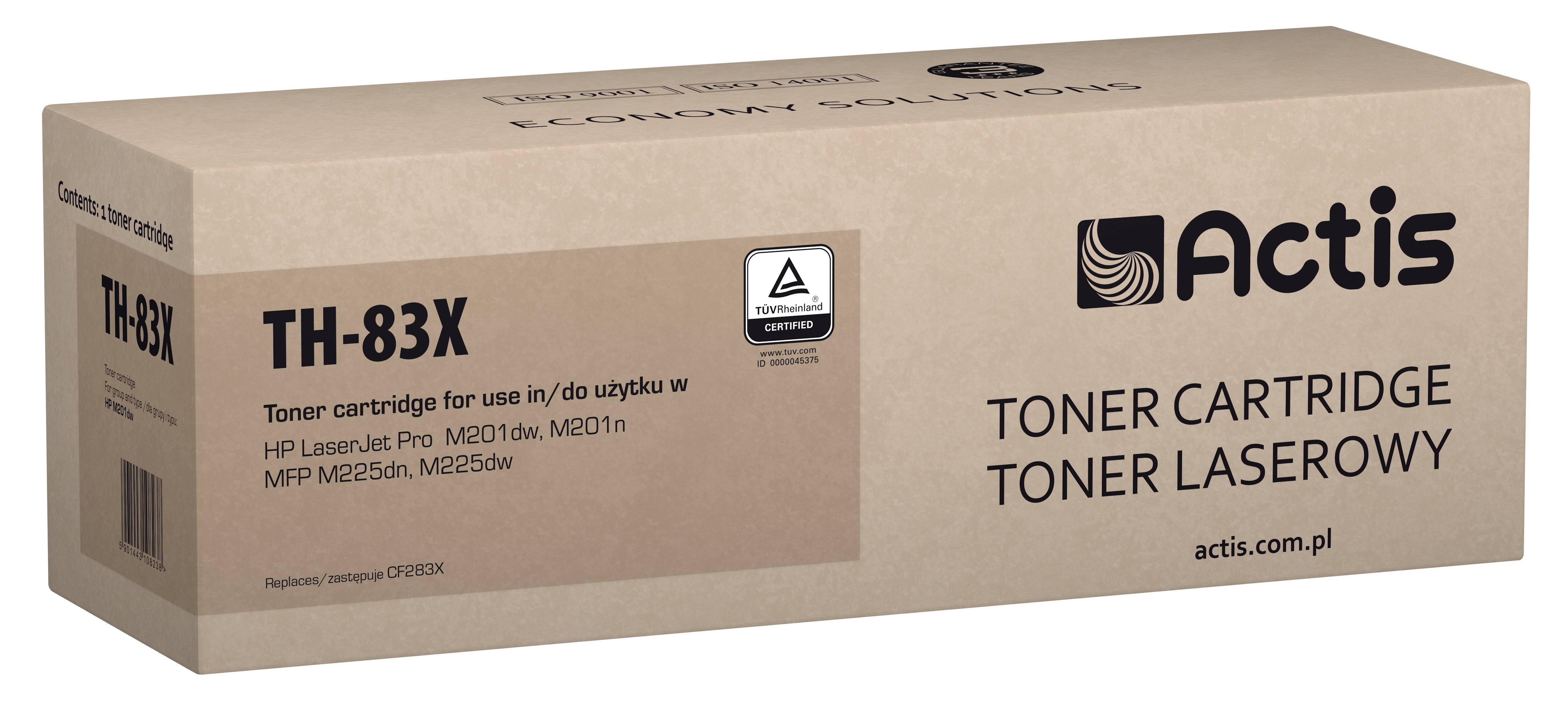EAN 5901443108238 - Actis Toner TH-83X replacement HP 83X CF283X Standard 2200 pages - Kompatibel - Tonereinheit cartucho de  imagen 1