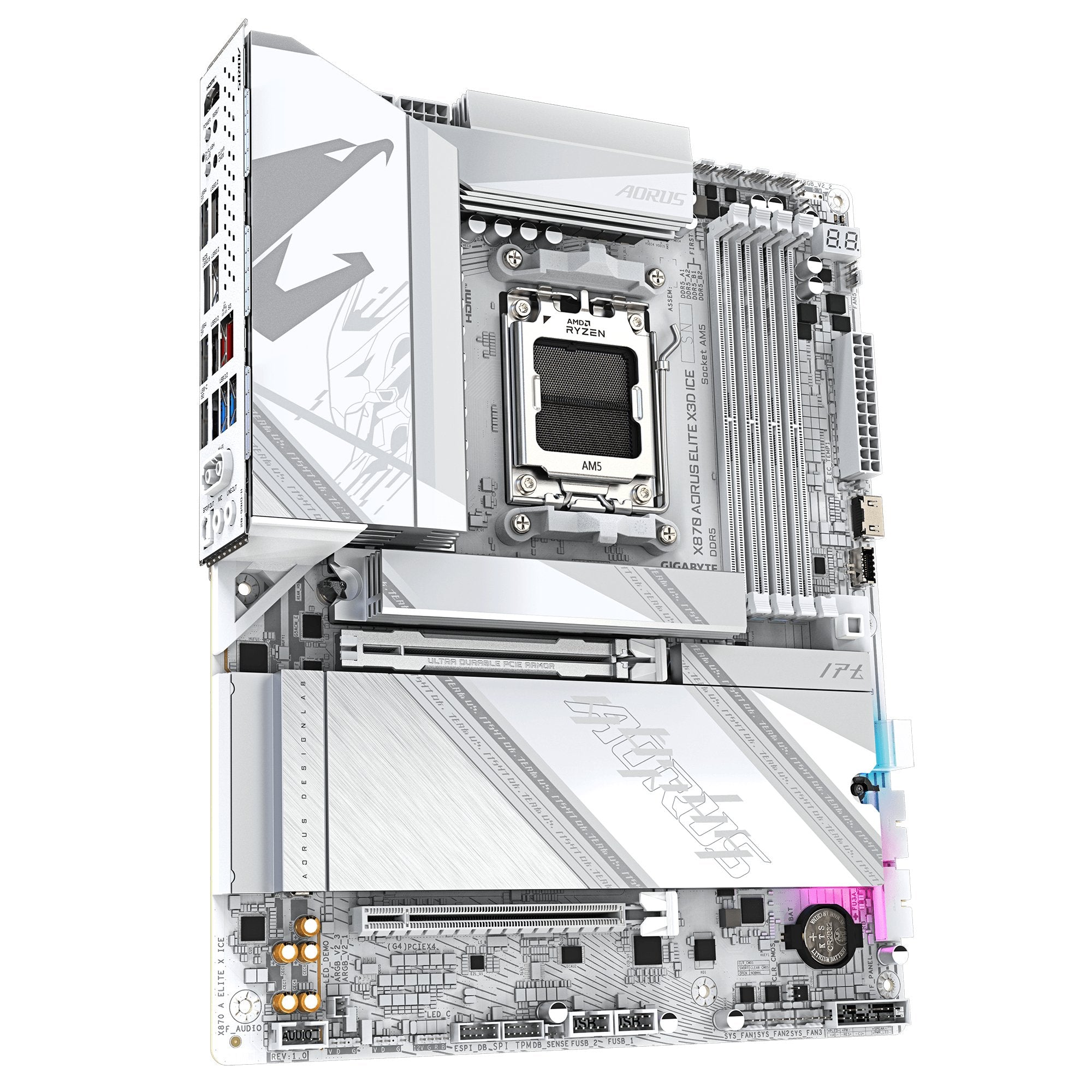 EAN 4719331876678 - GIGABYTE X870 AORUS ELITE X3D ICE AMD X870 Zócalo AM5 ATX imagen 3