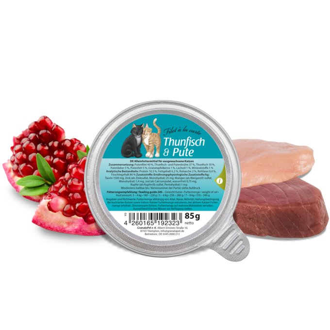 Granatapet Filet Á La Carte Tun With Turkey - Comida Húmeda Para Gatos - 85g