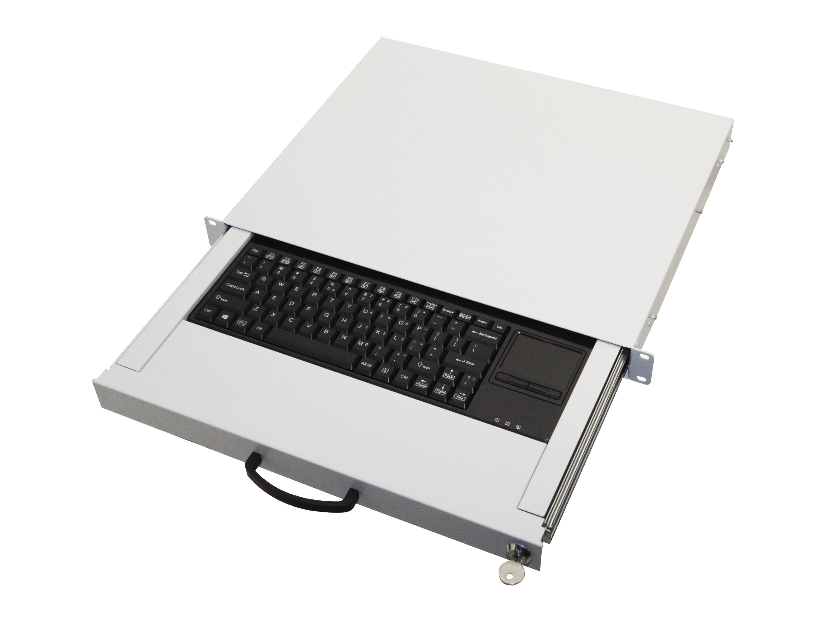Equip 19" Tecladoschubl. De-Layout+Touchpad 1.80m Ral7035