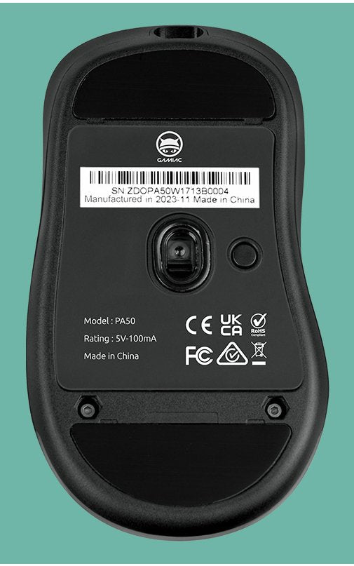 Gamiac Pa50 Gaming Ratón - Negro - Ratón - 12.400 Dpi