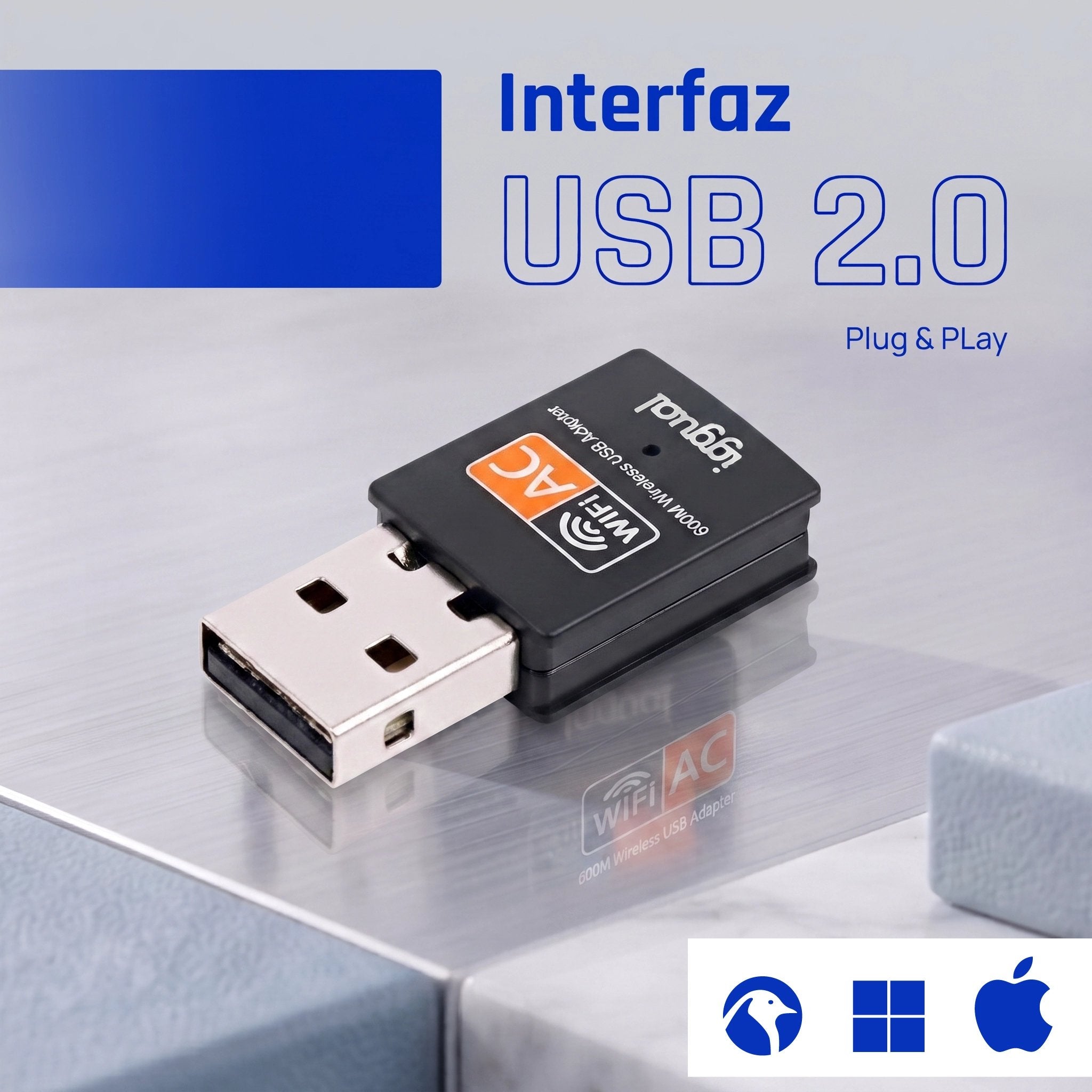 EAN 8435364320471 - iggual IGG320471 adaptador y tarjeta de red WLAN 600 Mbit/s imagen 7