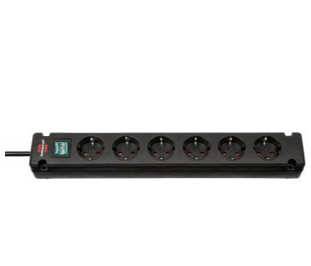 Brennenstuhl Regleta 6 Salidas Black 3m Negro