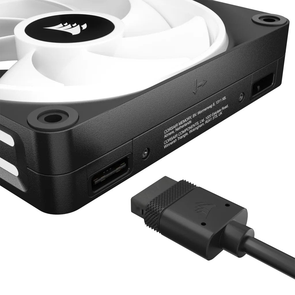 EAN 0840006697930 - Corsair CUE LINK QX120 RGB Carcasa del ordenador Ventilador 12 cm Negro, Blanco 1 pieza(s) imagen 5