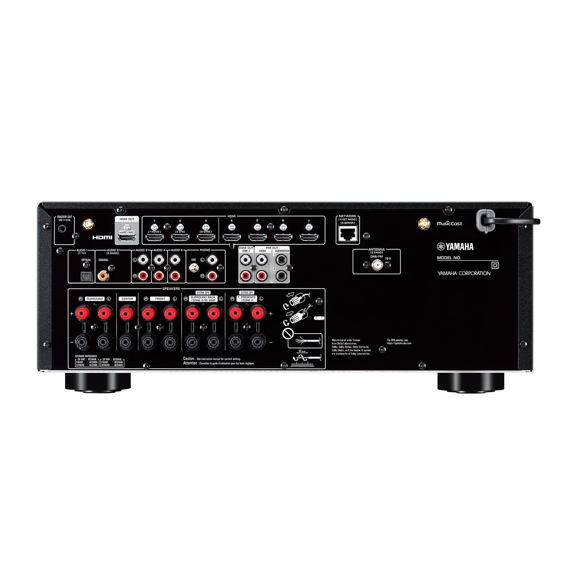 Yamaha Av-Receiver Avreceiver Rx-V6a Rxv6a Negro Negro (Rx-V6a (Rxv6a Bl)