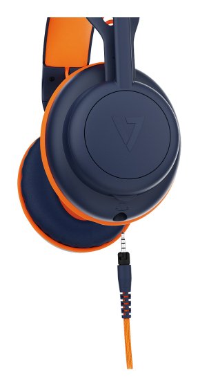 EAN 0662919119718 - V7 HU590E auricular y casco Alámbrico Educación USB Type-C / USB Type-A Azul, Naranja imagen 5