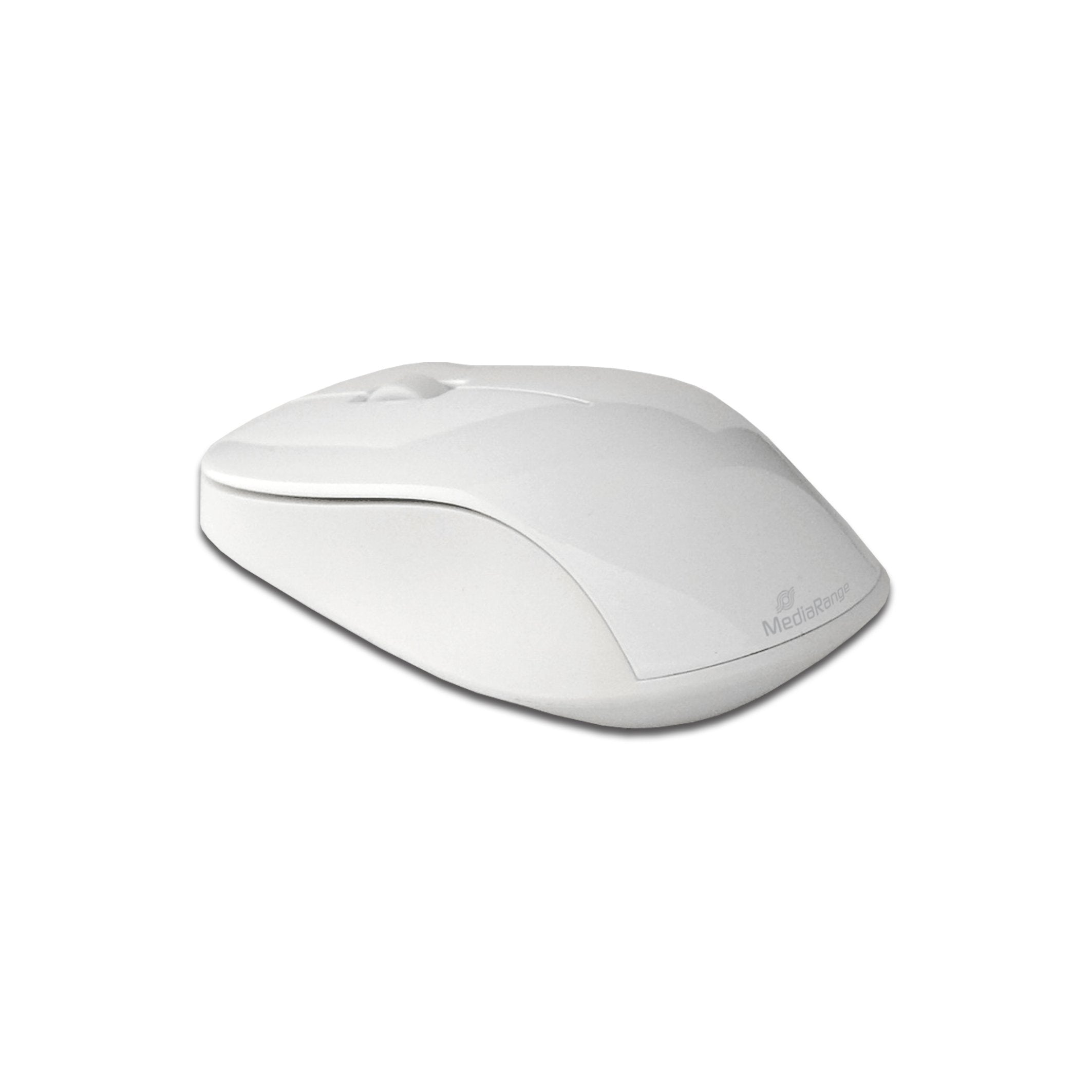 Mediarange Mros106 Teclado Ratón Incluido Rf Inalámbrico Qwertz Alemán Plata, Blanco