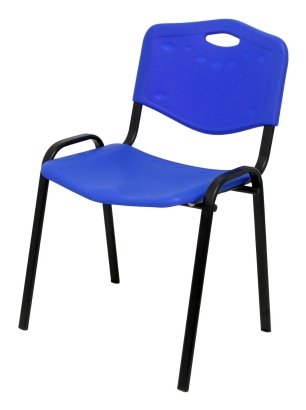 Pack 4 Sillas Confidente Modelo Robledo Plástico Azul Piqueras Y Crespo  Pack 4 Sillas Confidente Modelo Robledo Plástico Azul Piqueras Y Crespo Pack426iaz