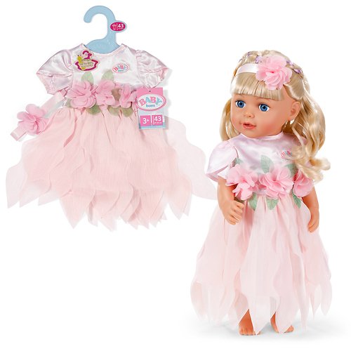 Zapf Creation Baby Born® Traje De Hada De Las Flores 43 Cm, Accesorios Para Muñecas 839720