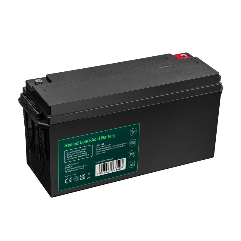 Batería De Mantenimiento Libre Green Cell Cube Agm Vrla Ip54 12v 250ah Para Autocaravanas, Fotovoltaica, Paneles Solares Y Barcos