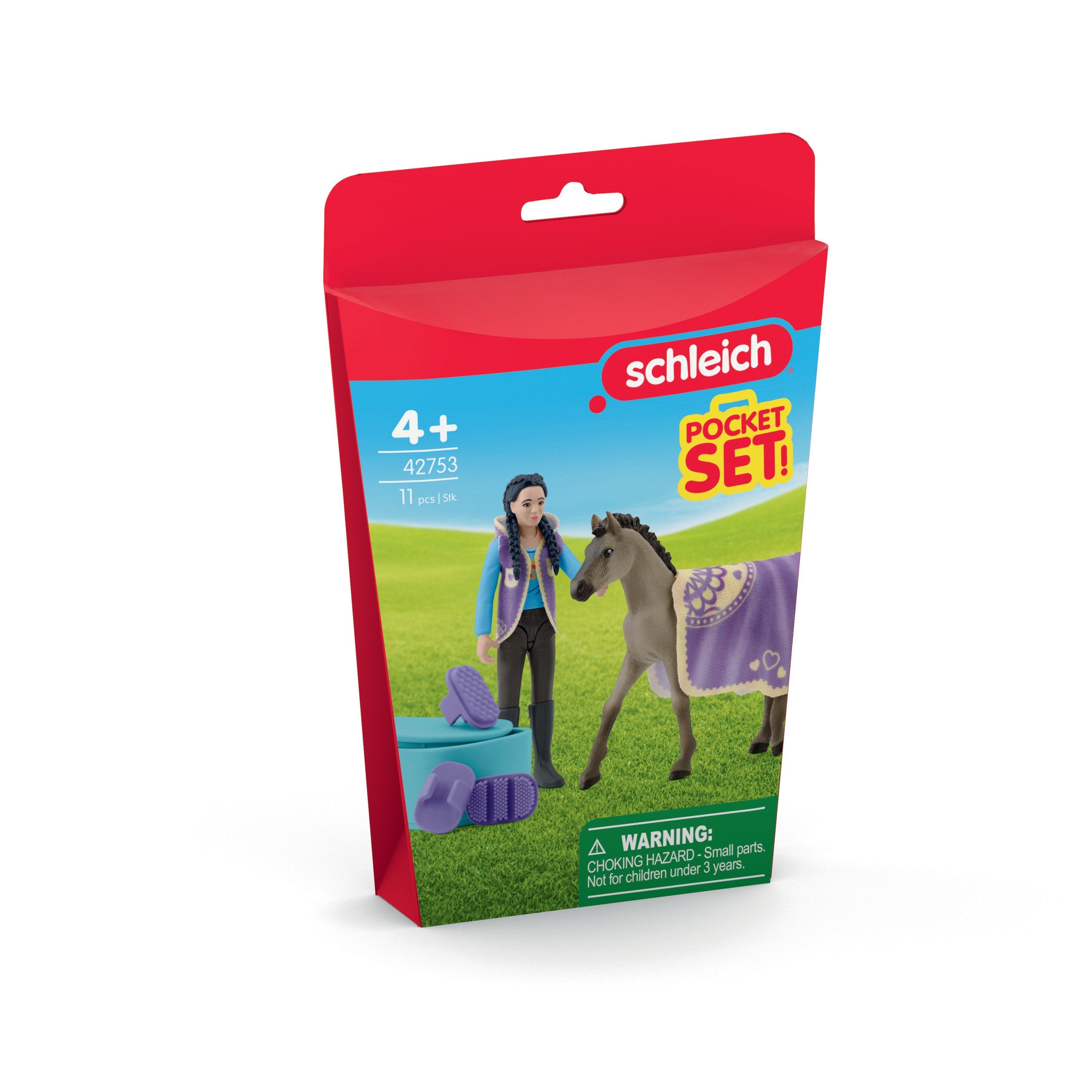 Schleich Horse Club Beauty Set Con Kim, Construcción De Juegos   42753