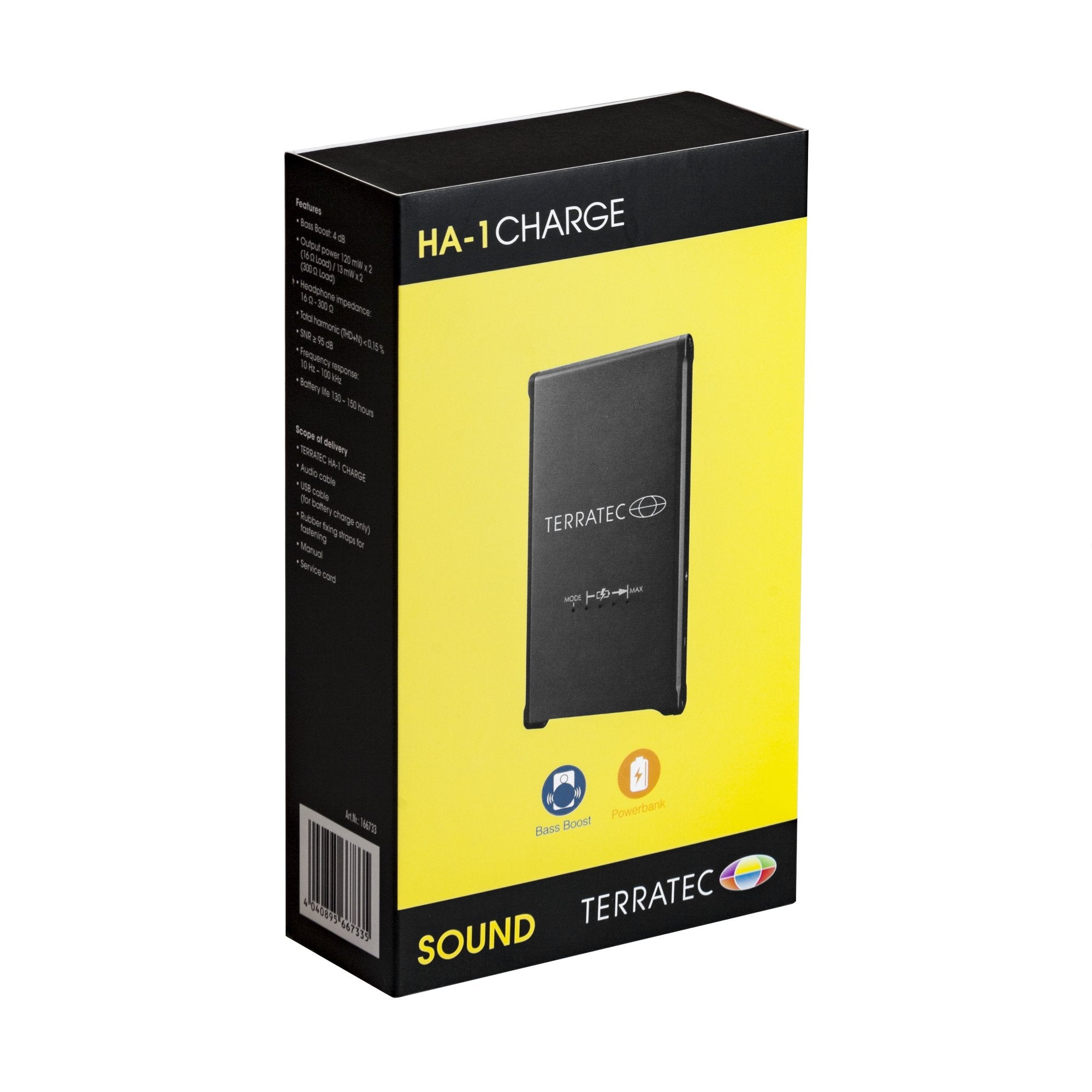 Terratec Amplificador De Auriculares Ha-1 Carga Incluida 3000 Mah Pb