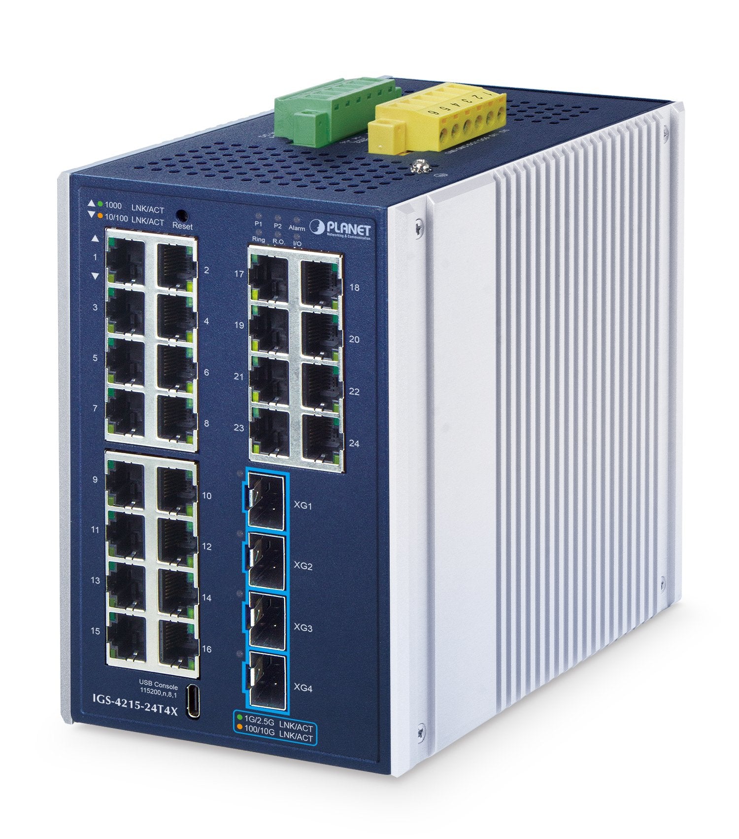 EAN 4711605288255 - PLANET Industrial L2+ 24-Port Managed Switch IGS-4215-24T4X Gestionado L2+ Gigabit Ethernet (10/100/1000) imagen 2