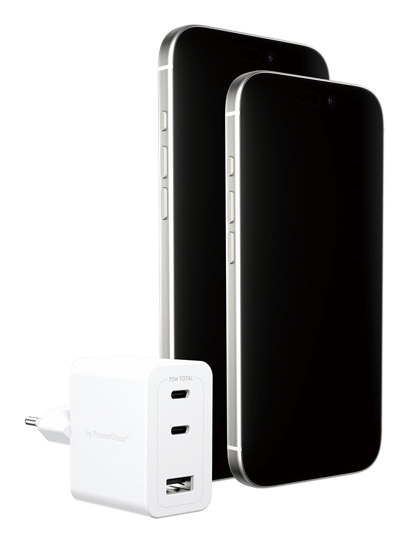 EAN 5715685027598 - PanzerGlass empower™ by ® Turbo 70W Multiple Charger incl. 2 x USB-C + USB-A | EU Plug | Silver White Sma imagen 4