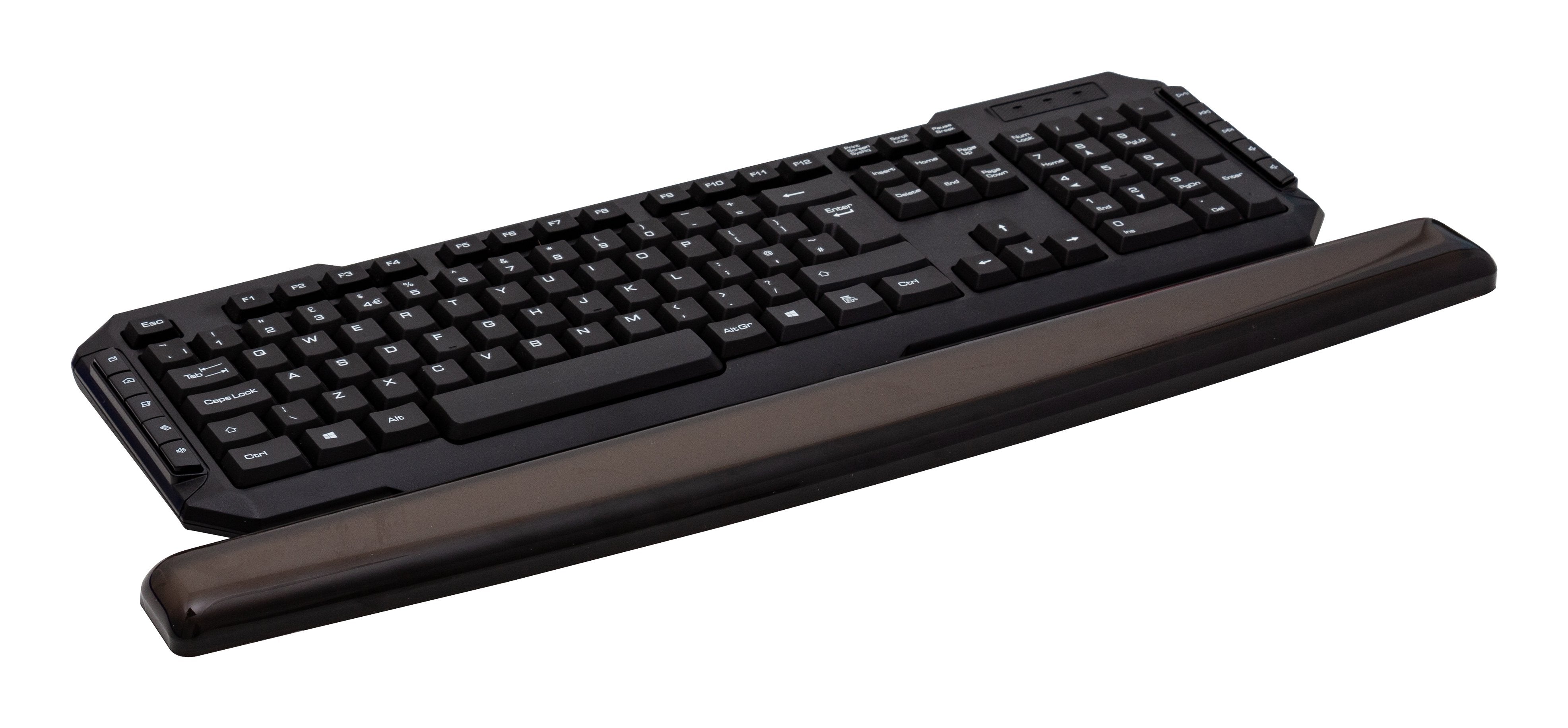 Reposamu  Ecas Q-Connect De Gel Para Teclado Color Negro 525x60x20 Mm