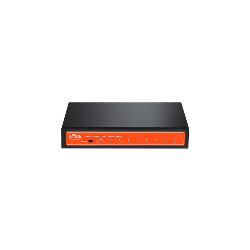 EAN 6977362512578 - Wi-Tek WI-SG108 switch No administrado Gigabit Ethernet (10/100/1000) Negro, Naranja imagen 2
