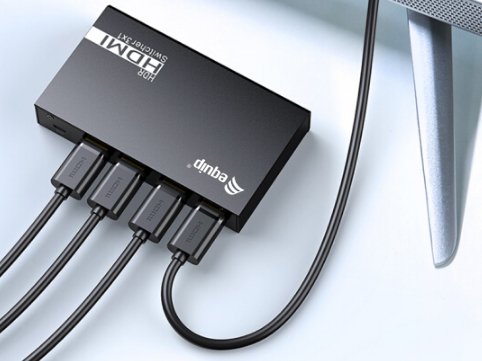Equip Switch 3x1 Hdmi 2.0 4k/60hz Negro