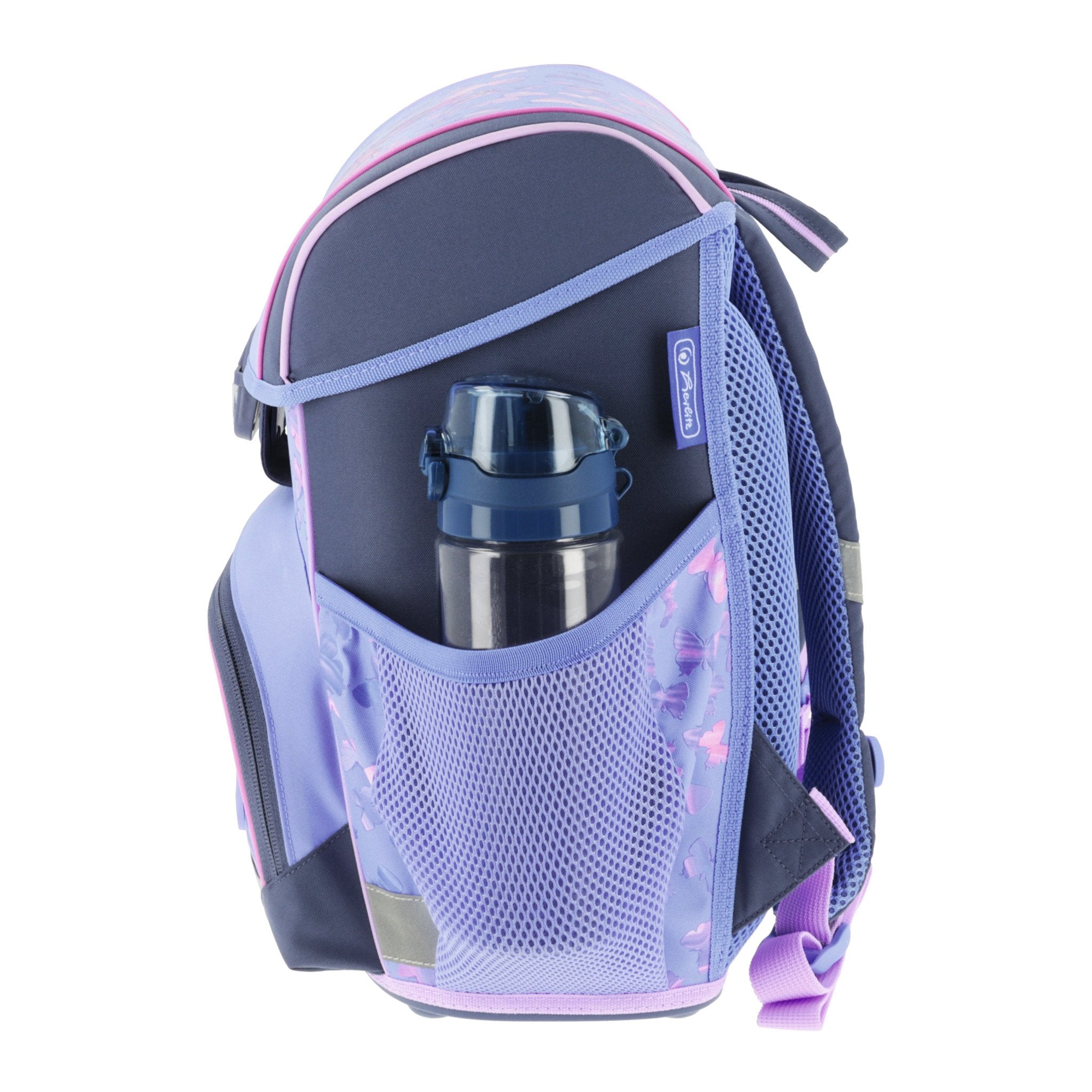 EAN 4008110370866 - Herlitz Loop Plus Butterfly Paradise juego de mochila escolar Chica Poliéster Lila, Rosa imagen 8