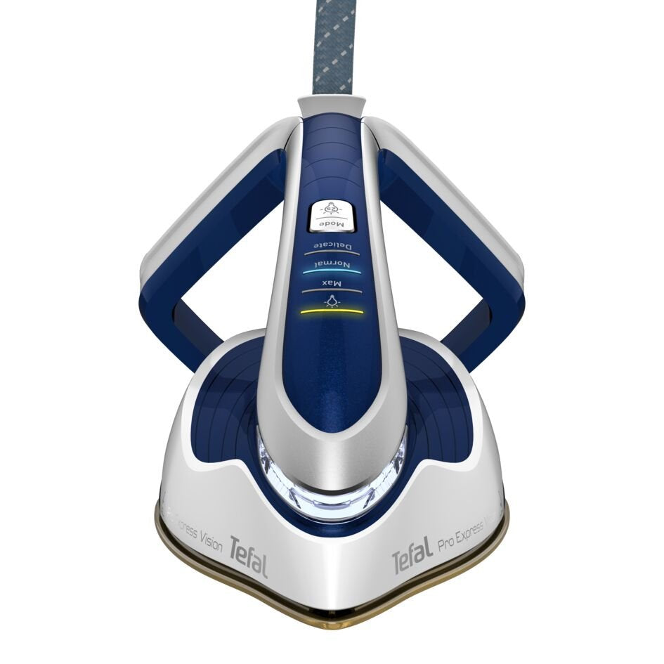 EAN 3121040082331 - Tefal Pro Express Vision GV9812 3000 W 1,1 L Durilium AirGlide Autoclean soleplate Azul, Blanco imagen 6