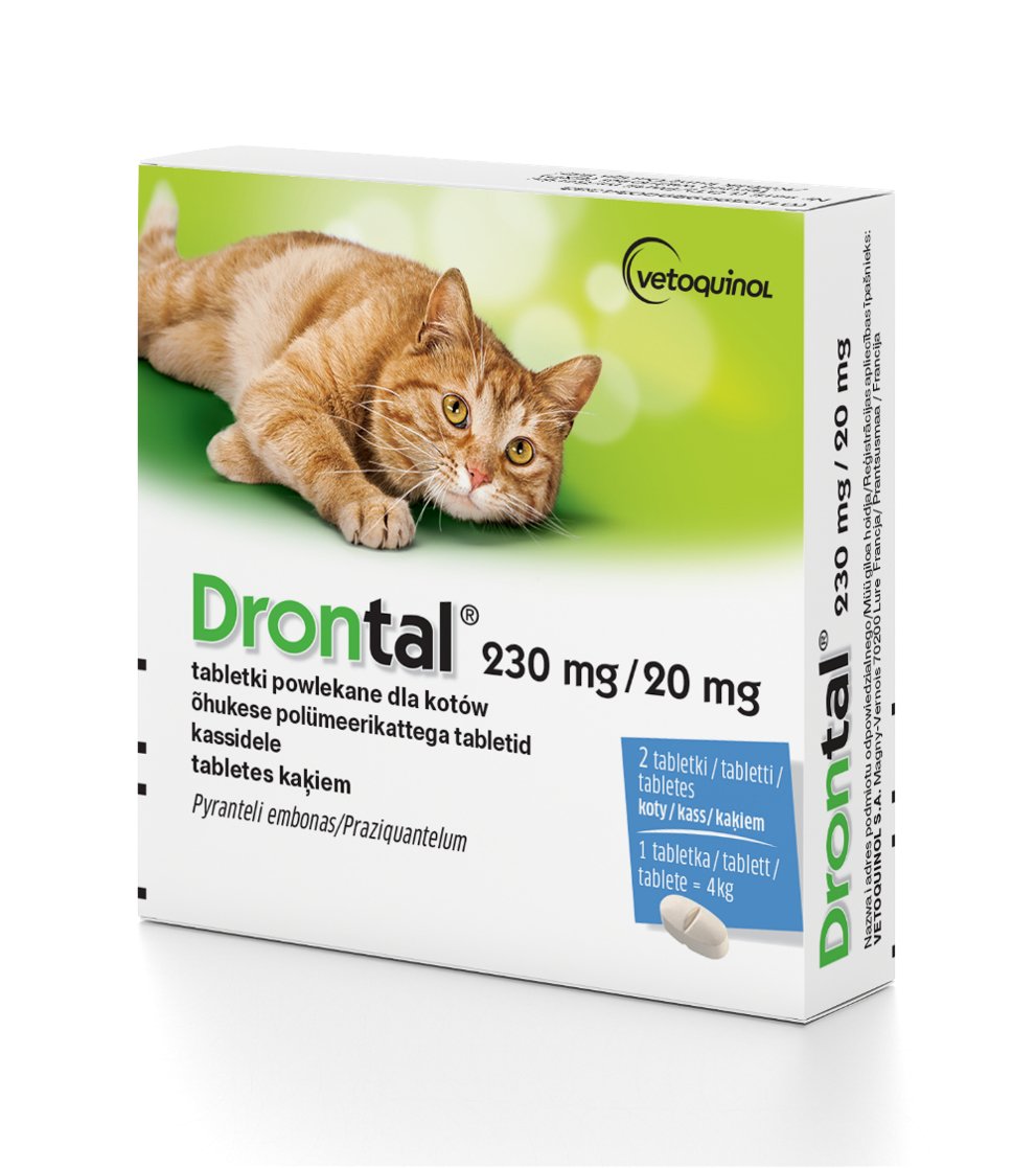 Vetoquinol Drontal - Comprimidos Desparasitantes Para Gatos
