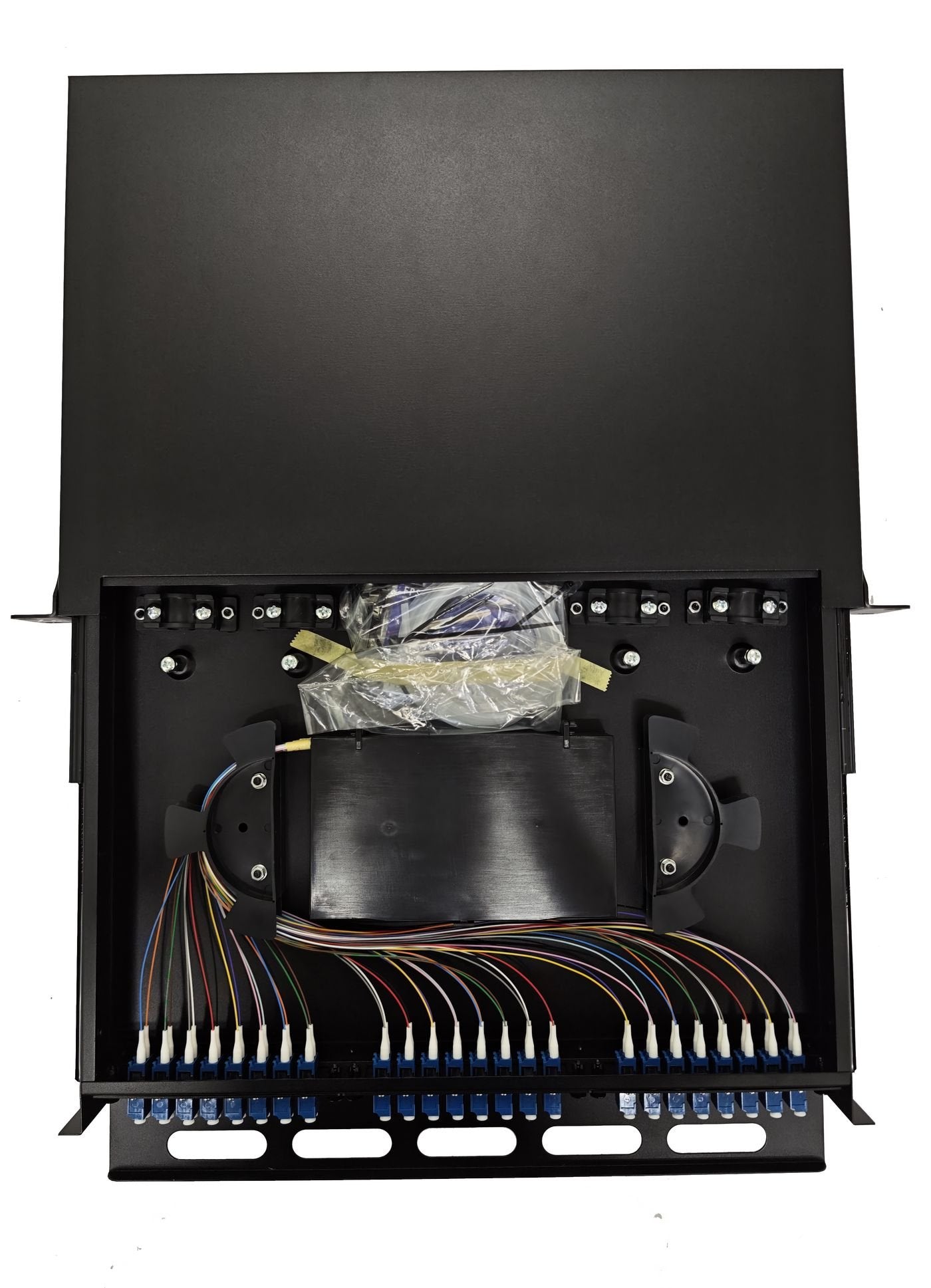 Fiber Optic Sliding Panel  Odf, 1u, Lc, Sm Os2, 48 Cores
