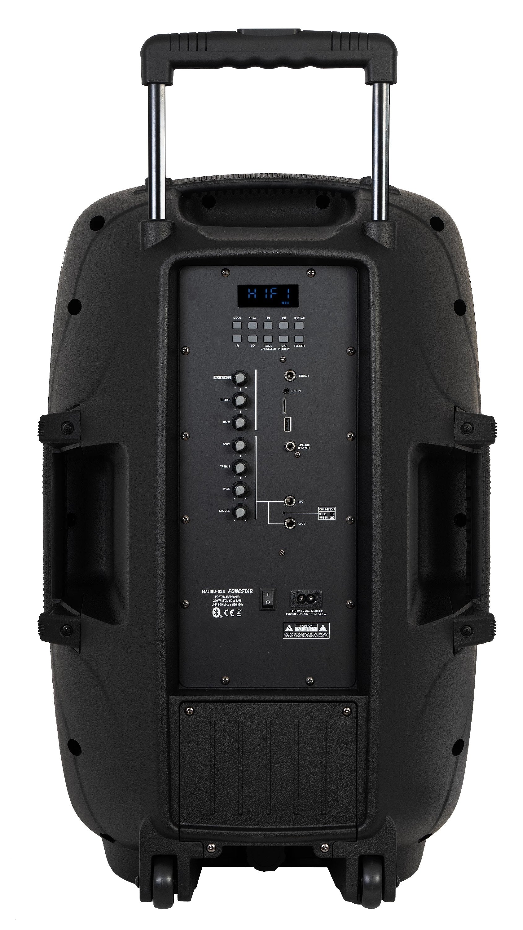 EAN 8422521023610 - Fonestar MALIBU-315 altavoz Negro Inalámbrico y alámbrico 250 W imagen 3