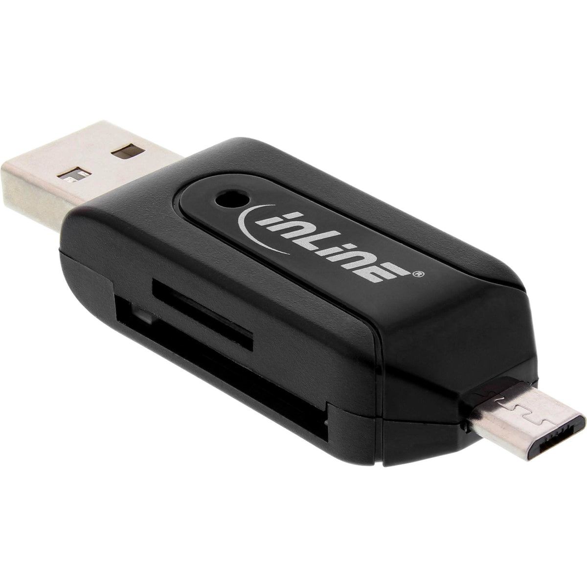 Lector De Tarjetas Dual Inline Otg Para Sd Y Microsd Para Android Y Pc