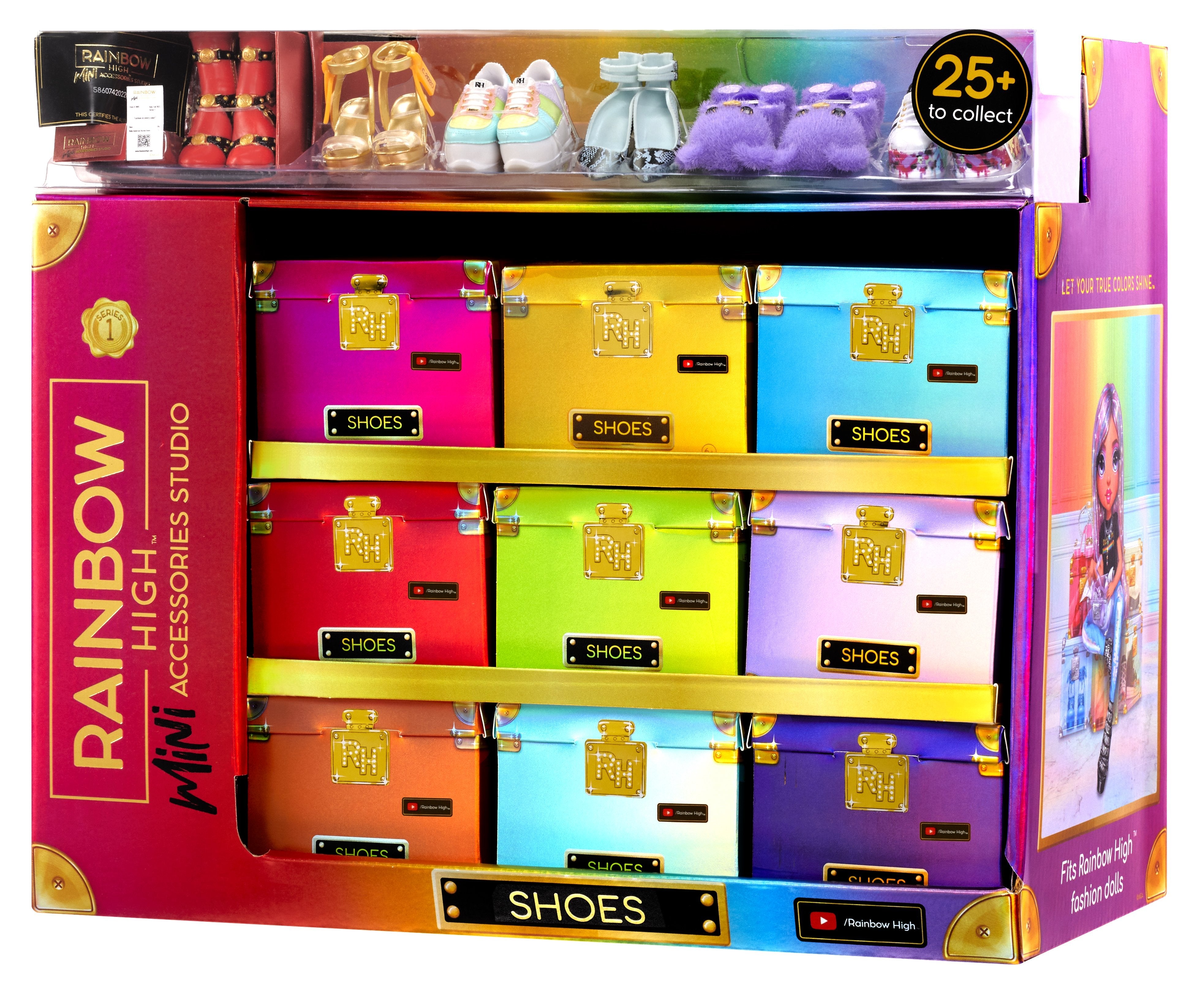 EAN 0035051586074 - Rainbow High Accessories Studio Series 1, S Assortment in PDQ Zapatos de muñeca imagen 25