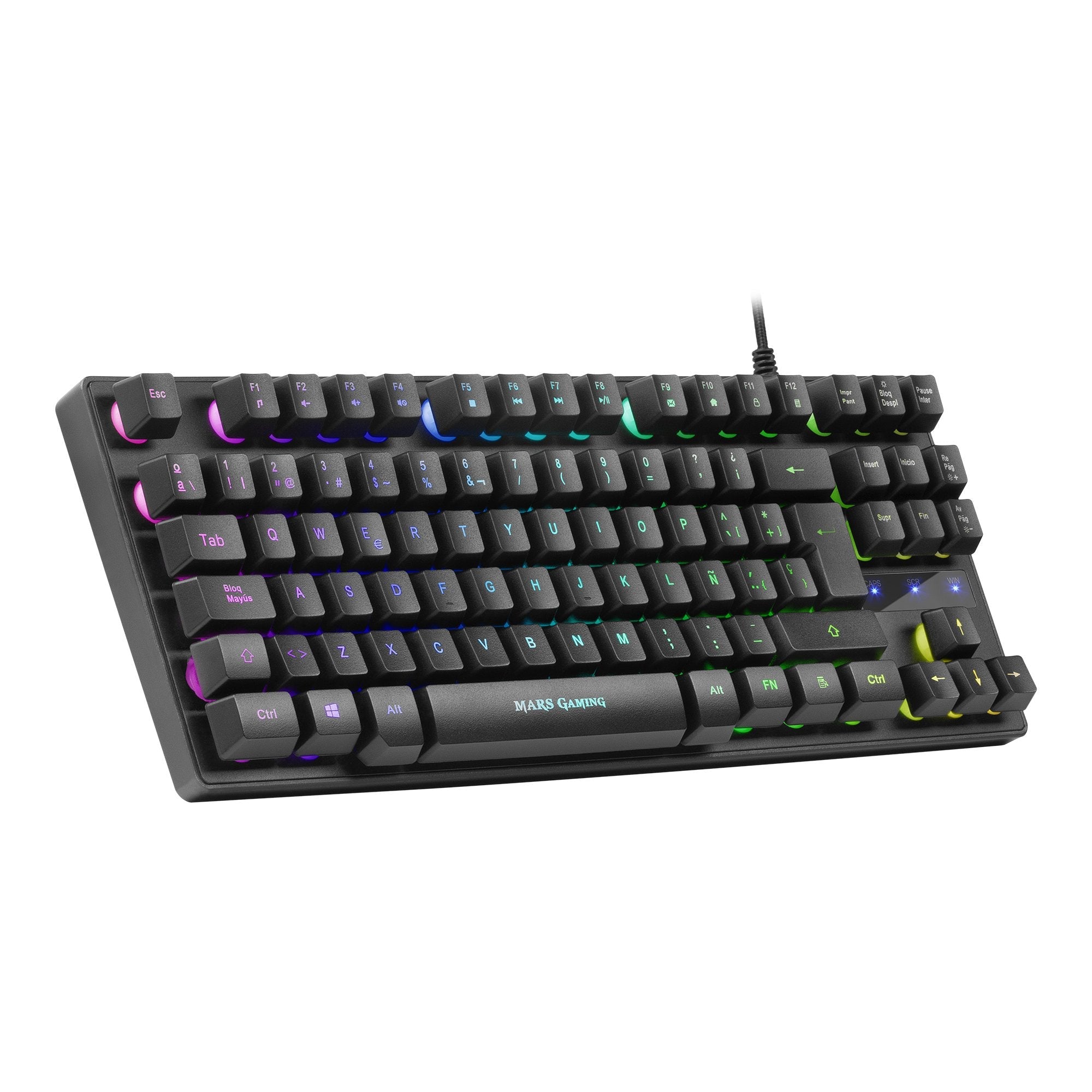 Teclado En Portugués Gaming Semimecánico Mars Gaming Mktklpt