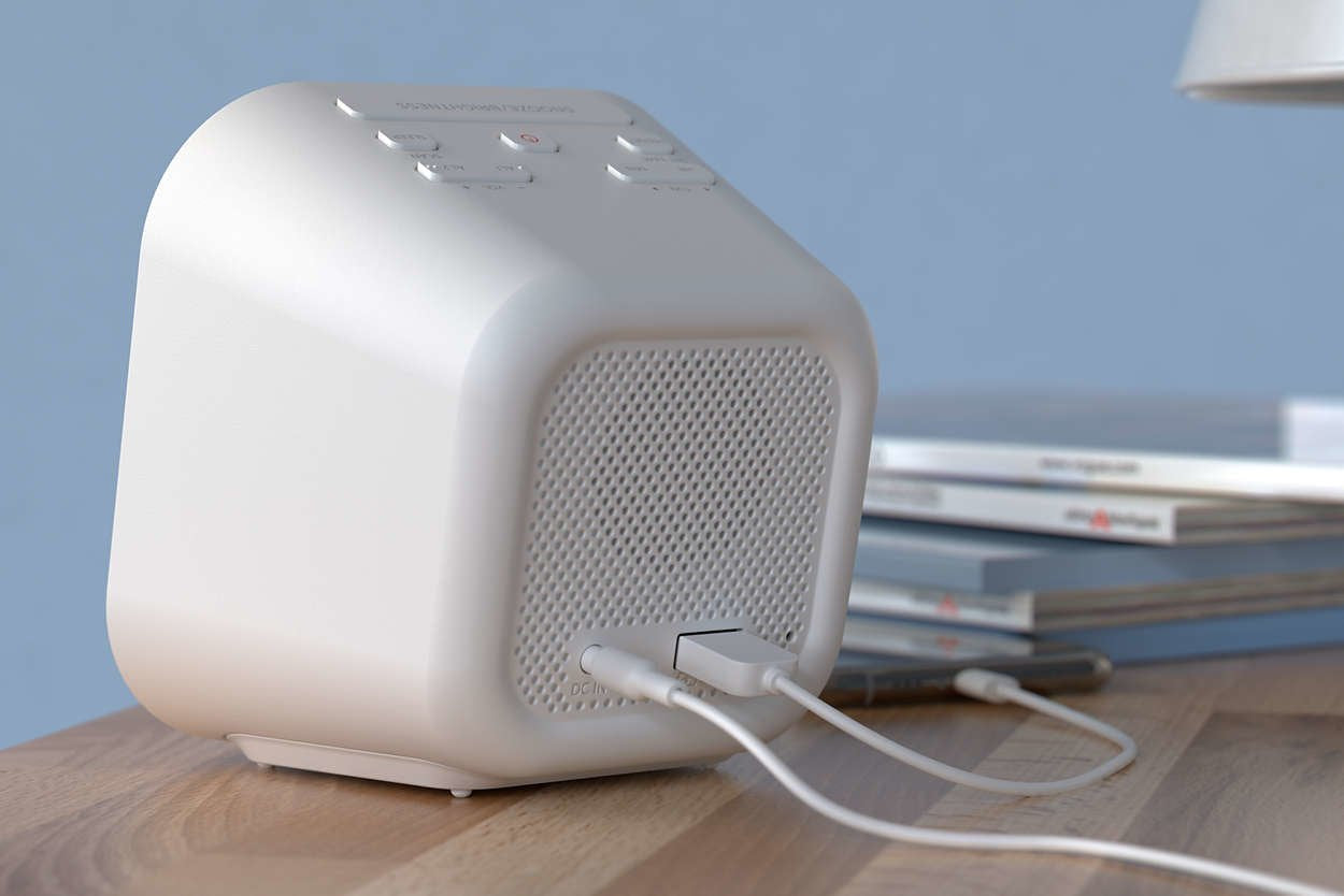 Philips Tar4406/12 Reloj Despertador Digital Blanco
