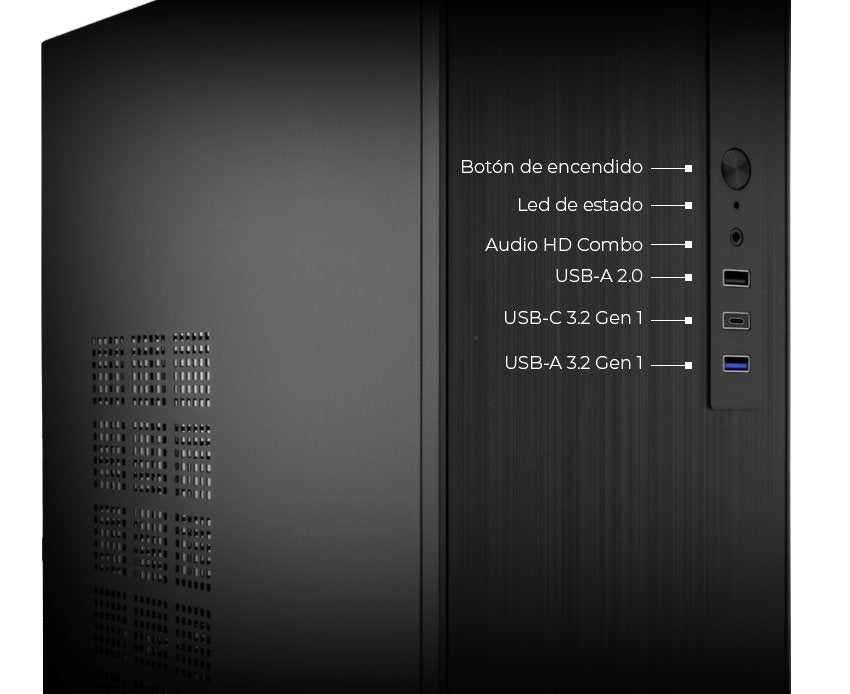 Coolbox Caja Matx M460 Usb-C 3.2 Gen1 Sin Fuente De Alimentacion