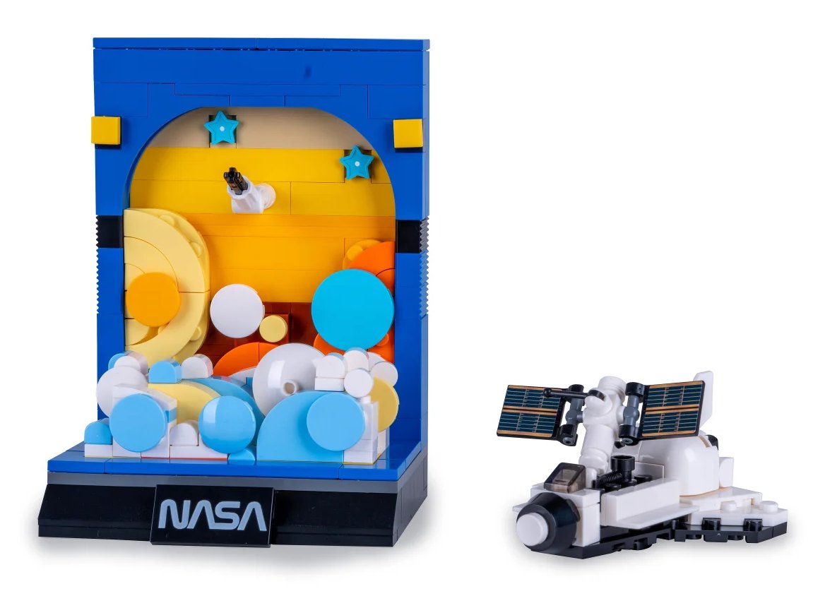 Jamara Cada Space Shuttle Bricks Blanco 8+