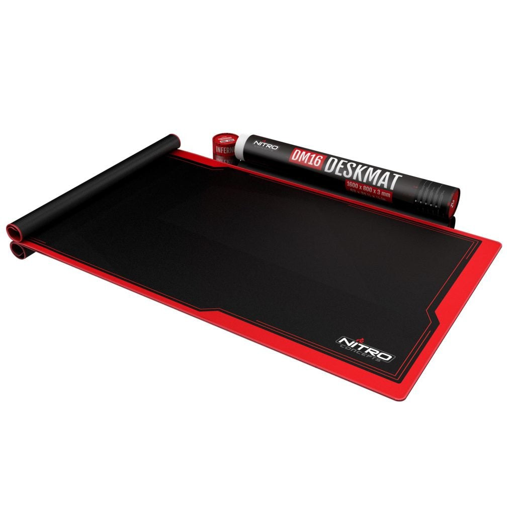 Nitro Concepts Dm16 Alfombrilla De Ratón Para Juegos Negro, Rojo