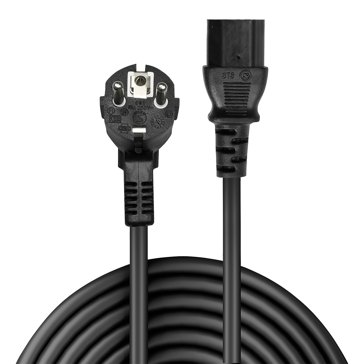 Lindy 30335 Cable De Alimentacion Negro 2 M Enchufe Tipo F C13 Acoplador