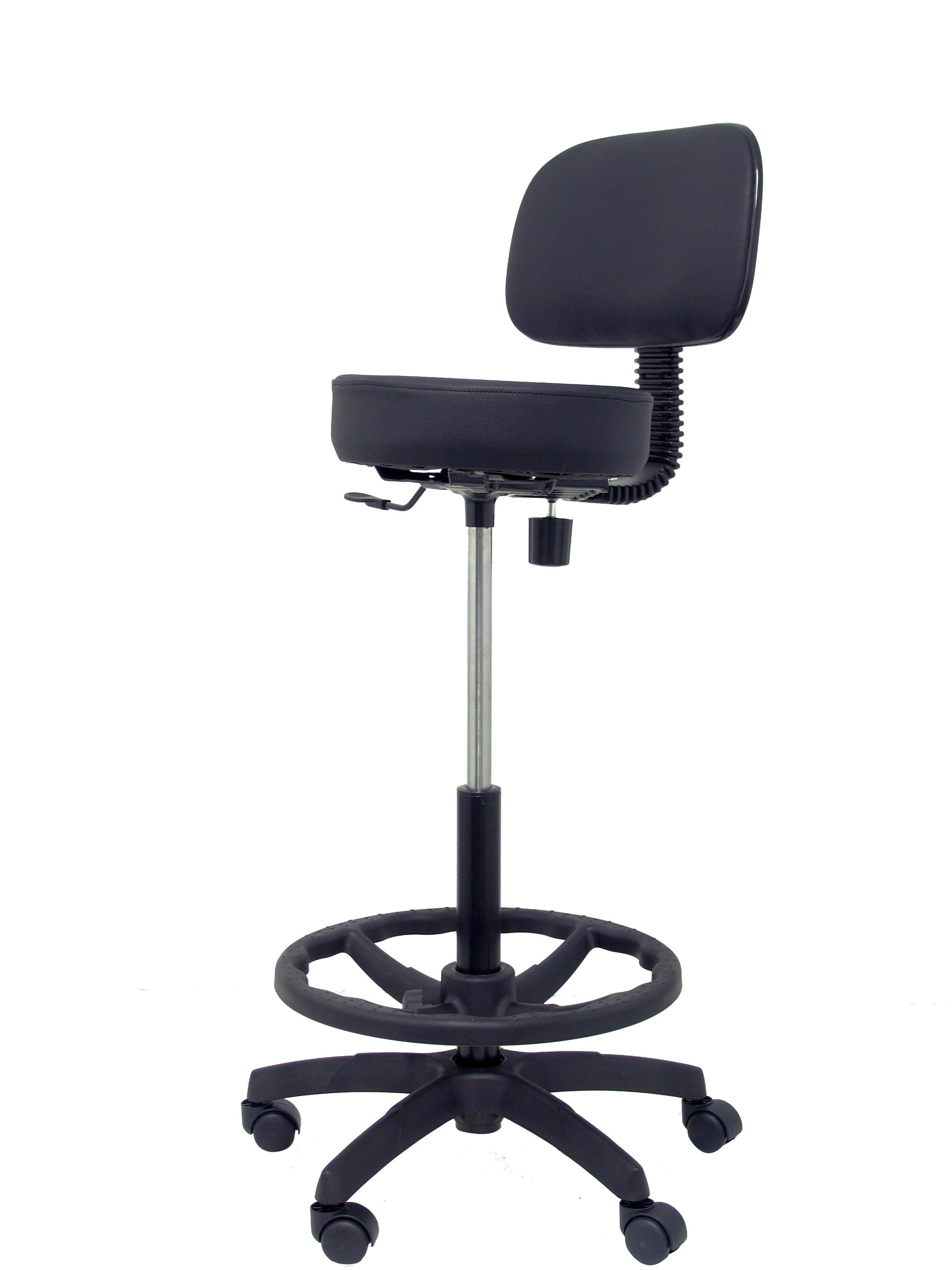 Taburete Llanos Similpiel Negro T01clspne