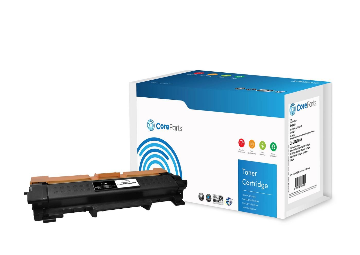 Coreparts Qi-Br2068b Cartucho De Tóner 1 Pieza(S) Compatible Negro