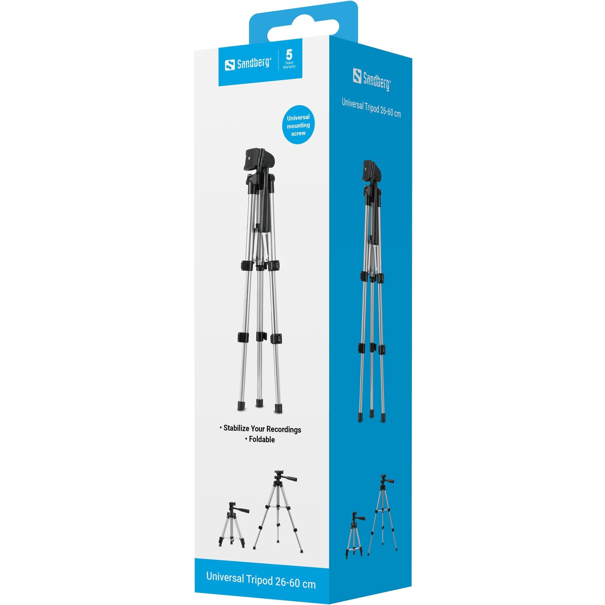 Trípode Universal Sandberg Para Cámaras Web, Cámaras, 26-60 Cm